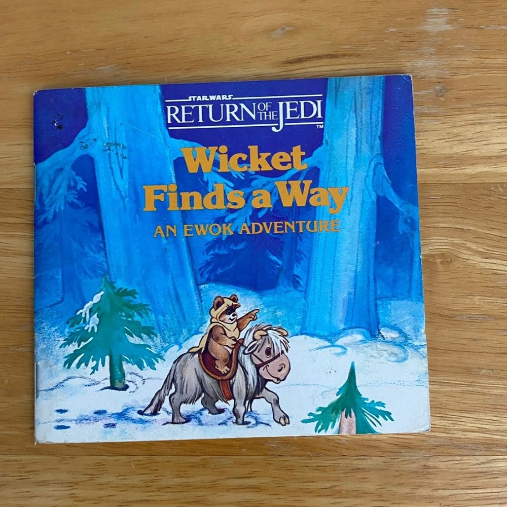 Vintage 1984 Star Wars ROTJ Wicket Finds a Way An Ewok Adventure Book For Kids